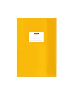 Coperta Herlitz A5 polipropilena, eticheta nume, Galben