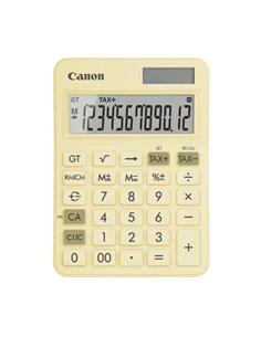 Calculator Canon LS-125KB PYL, 12-digit, Galben pastel (Pastel Yellow)