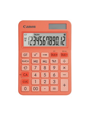 Calculator Canon LS-125KB OR, 12-digit, Portocaliu (Orange)