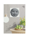 CRST-350,RingString Mini - Kit complet de String Art pentru a realiza tablou cu fir de ata dupa fotografia ta, diagonala 35 cm, 