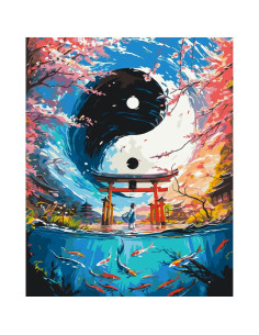 LW3462,Pictura pe numere cu sasiu, 40x50 cm, LW3462