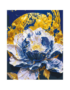 LW3443,Pictura pe numere cu sasiu si set de culori acrilice metalizate, 40x50 cm, LW3443