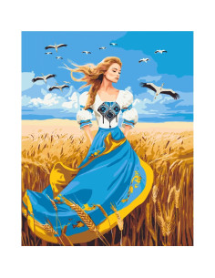 LW32580,Pictura pe numere cu sasiu, 40x50 cm, LW32580
