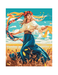 LW31950,Pictura pe numere cu sasiu, 40x50 cm, LW31950