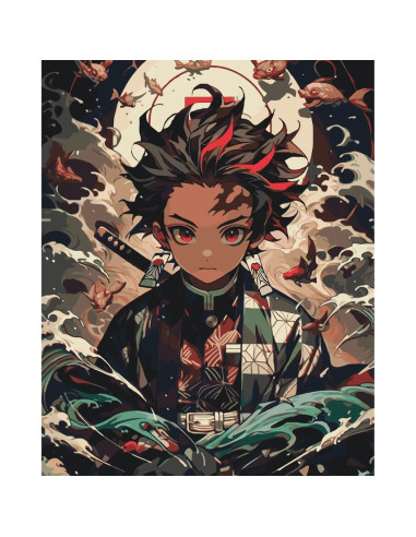 LW0870,Pictura pe numere cu sasiu, 40x50 cm, LW0870