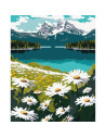 KHO2895,Pictura pe numere cu sasiu, 40x50 cm, KHO2895