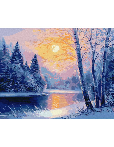 KHO2872,Pictura pe numere cu sasiu, 40x50 cm, KHO2872