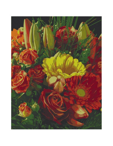 13121-AC,Pictura pe numere cu sasiu, 40x50 cm, 13121-AC