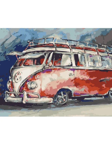 12500-AC,Pictura pe numere cu sasiu, 40x50 cm, 12500-AC