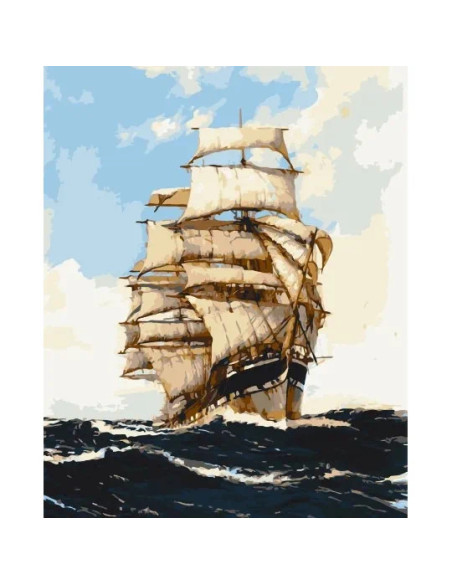 10611-AC,Pictura pe numere cu sasiu, 40x50 cm, 10611-AC