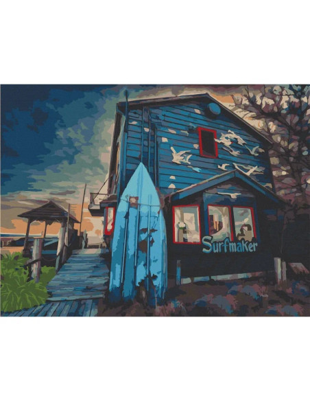 10557-AC,Pictura pe numere cu sasiu, 40x50 cm, 10557-AC