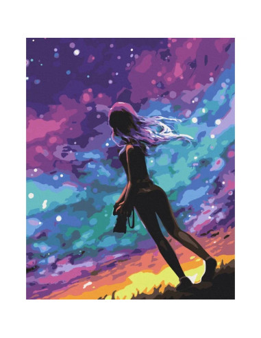 10258-AC,Pictura pe numere cu sasiu, 40x50 cm, 10258-AC