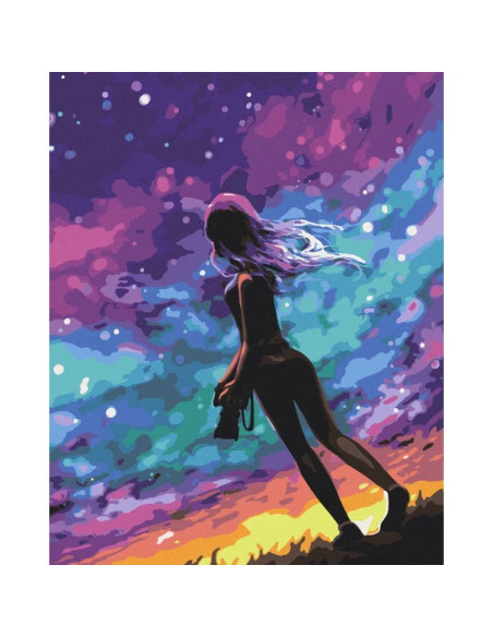 10258-AC,Pictura pe numere cu sasiu, 40x50 cm, 10258-AC