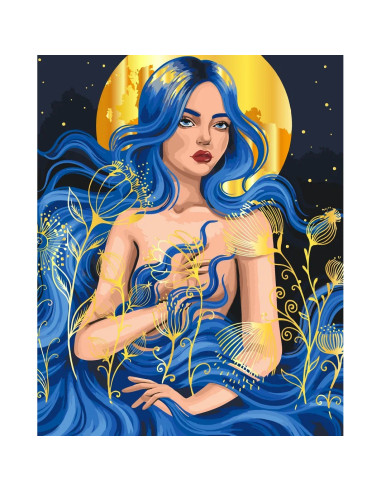 10128-AC,Pictura pe numere cu sasiu, 40x50 cm, 10128-AC