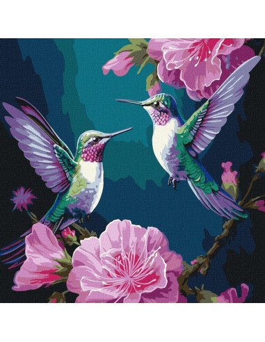 KHO6582,Pictura pe numere cu sasiu, 40x40 cm, KHO6582