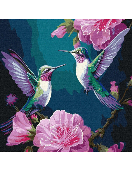 KHO6582,Pictura pe numere cu sasiu, 40x40 cm, KHO6582