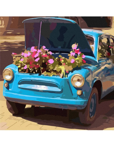 10517-AC,Pictura pe numere cu sasiu, 40x40 cm, 10517-AC