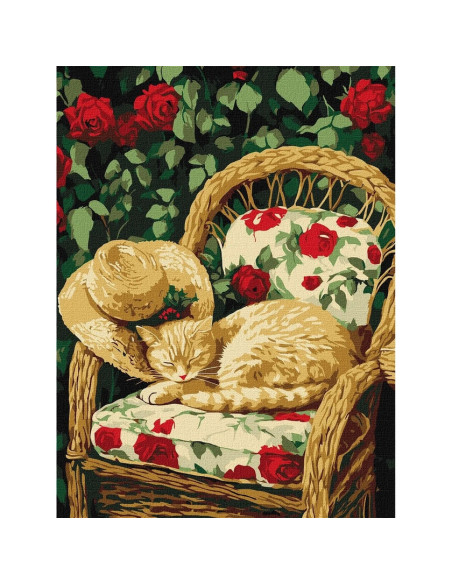 KHO6712,Pictura pe numere cu sasiu, 30x40 cm, KHO6712