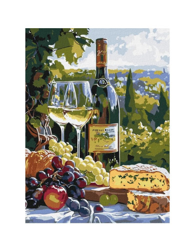 KHO5708,Pictura pe numere cu sasiu, 30x40 cm, KHO5708