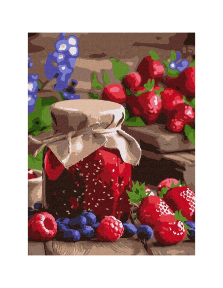 KHO5692,Pictura pe numere cu sasiu, 30x40 cm, KHO5692