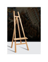 W09_NATUR,Sevalet pictura din lemn de fag, stabil si pliabil, pentru panze de pana la 120 cm, inaltime 149 cm, culoare natur, gr