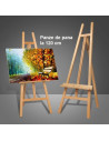 W09_NATUR,Sevalet pictura din lemn de fag, stabil si pliabil, pentru panze de pana la 120 cm, inaltime 149 cm, culoare natur, gr