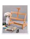 W07B_NATUR,Sevalet pliabil, de masa/birou, din lemn de fag, inaltime maxima 45 cm, panze de max 48 cm, culoare natur, W07B