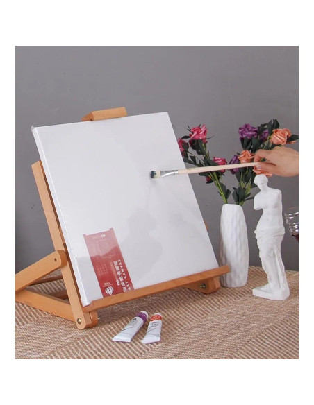 W07B_NATUR,Sevalet pliabil, de masa/birou, din lemn de fag, inaltime maxima 45 cm, panze de max 48 cm, culoare natur, W07B