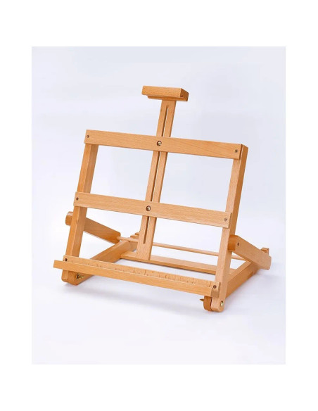 W07B_NATUR,Sevalet pliabil, de masa/birou, din lemn de fag, inaltime maxima 45 cm, panze de max 48 cm, culoare natur, W07B