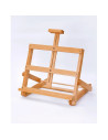 W07B_NATUR,Sevalet pliabil, de masa/birou, din lemn de fag, inaltime maxima 45 cm, panze de max 48 cm, culoare natur, W07B