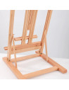 W07A_NATUR,Sevalet din lemn de fag pentru masa, pliabil, reglabil, inaltime 87-178 cm, panze de pana la 120 cm, profesional, cul
