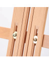W07A_NATUR,Sevalet din lemn de fag pentru masa, pliabil, reglabil, inaltime 87-178 cm, panze de pana la 120 cm, profesional, cul