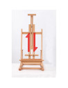 W07A_NATUR,Sevalet din lemn de fag pentru masa, pliabil, reglabil, inaltime 87-178 cm, panze de pana la 120 cm, profesional, cul