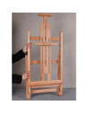 W07A_NATUR,Sevalet din lemn de fag pentru masa, pliabil, reglabil, inaltime 87-178 cm, panze de pana la 120 cm, profesional, cul