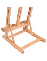 W06B_NATUR,Sevalet de masa/birou din lemn de Fag, pliabil, inaltime ajustabila intre 82-112 cm, pt panze de pana la 60 cm, greut