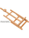 W06B_NATUR,Sevalet de masa/birou din lemn de Fag, pliabil, inaltime ajustabila intre 82-112 cm, pt panze de pana la 60 cm, greut