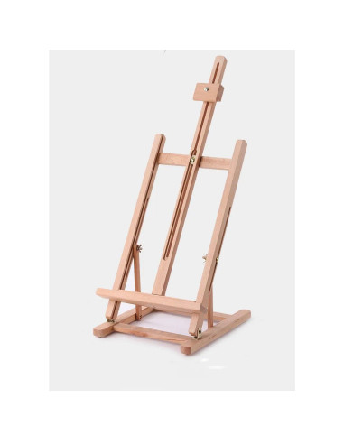 W06B_NATUR,Sevalet de masa/birou din lemn de Fag, pliabil, inaltime ajustabila intre 82-112 cm, pt panze de pana la 60 cm, greut