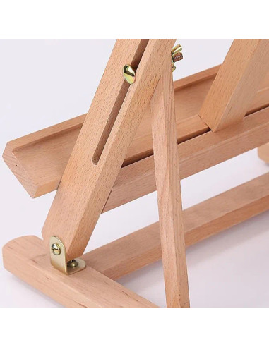 W06B_NATUR,Sevalet de masa/birou din lemn de Fag, pliabil, inaltime ajustabila intre 82-112 cm, pt panze de pana la 60 cm, greut