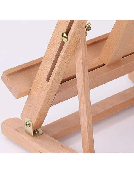 W06B_NATUR,Sevalet de masa/birou din lemn de Fag, pliabil, inaltime ajustabila intre 82-112 cm, pt panze de pana la 60 cm, greut