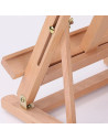 W06B_NATUR,Sevalet de masa/birou din lemn de Fag, pliabil, inaltime ajustabila intre 82-112 cm, pt panze de pana la 60 cm, greut