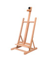 W06A_NATUR,Sevalet de masa/birou din lemn de Fag, finisaje premium, inaltime ajustabila intre 82-117 cm, suporta panze de pana l