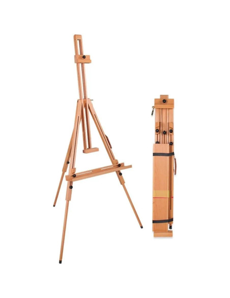 SJ_M2,Sevalet profesional din lemn de fag &ndash Stabilitate, eleganta si versatilitate pentru orice artist, inaltime reglabila 