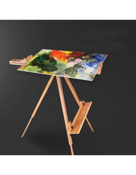 SJ_M2,Sevalet profesional din lemn de fag &ndash Stabilitate, eleganta si versatilitate pentru orice artist, inaltime reglabila 