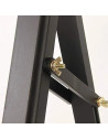 W04A_NEGRU,Șevalet pictură, din lemn de fag, inaltime 175 cm - 240 cm, pentru panze inalte de pana la 130 cm, culoare neagra, W0