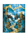 LW3407,Pictura pe numere cu sasiu, 40x50 cm, LW3407