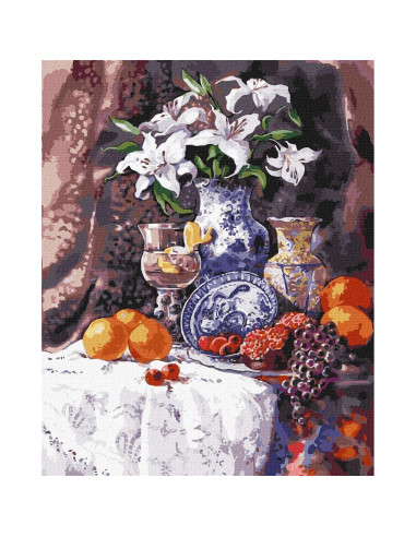 KHO2934,Pictura pe numere cu sasiu, 40x50 cm, KHO2934