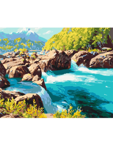 LW31520,Pictura pe numere cu sasiu, 40x50 cm, LW31520