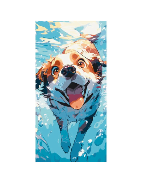 11528-AC,Pictura pe numere cu sasiu, 40x80 cm, 11528-AC