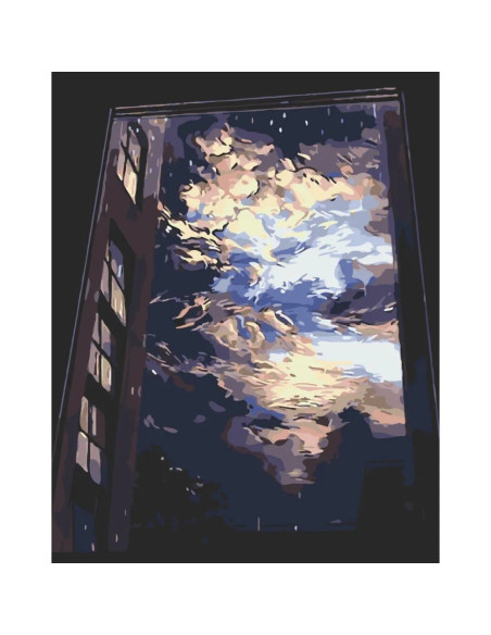 11015-AC,Pictura pe numere cu sasiu, 40x50 cm, 11015-AC