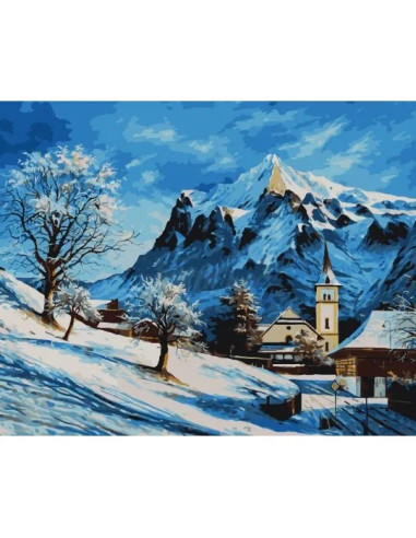 10606-AC,Pictura pe numere cu sasiu, 40x50 cm, 10606-AC